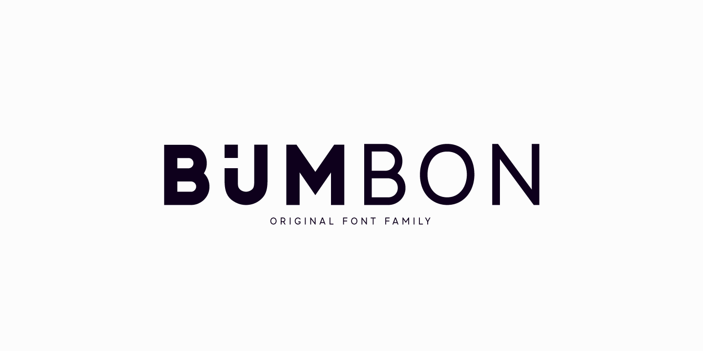 Przykład czcionki Bumbon Italic